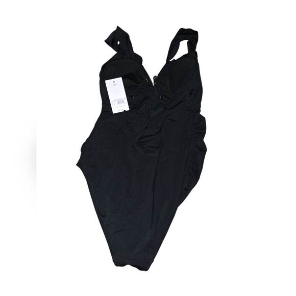 Womens Isabel Maternity Black Ruffled One-Piece Swimsuit, Size Large, NWT!!! - Picture 2 of 3